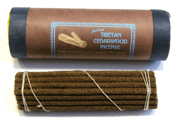 Cedar wood incense